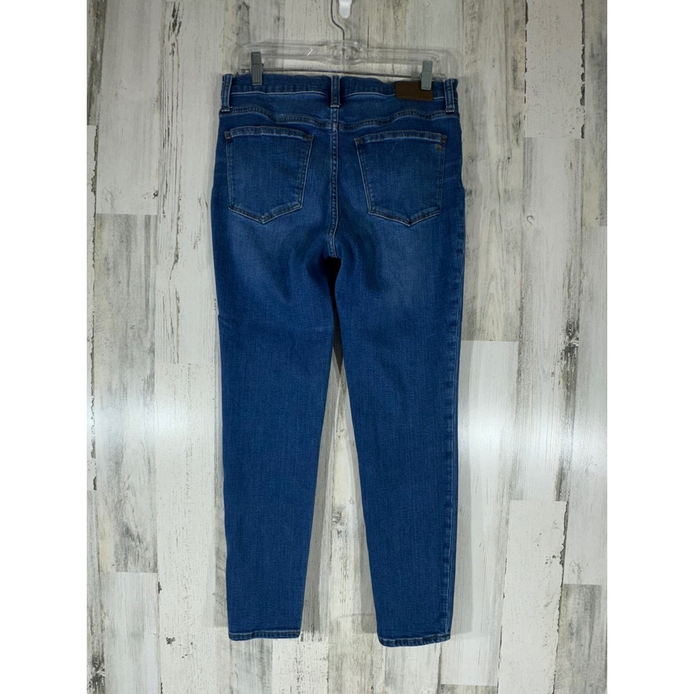 Madewell Jeans Size 29 (30x27) 9 inch Mid Rise Skinny Ankle Medium Wash - Picture 2 of 7